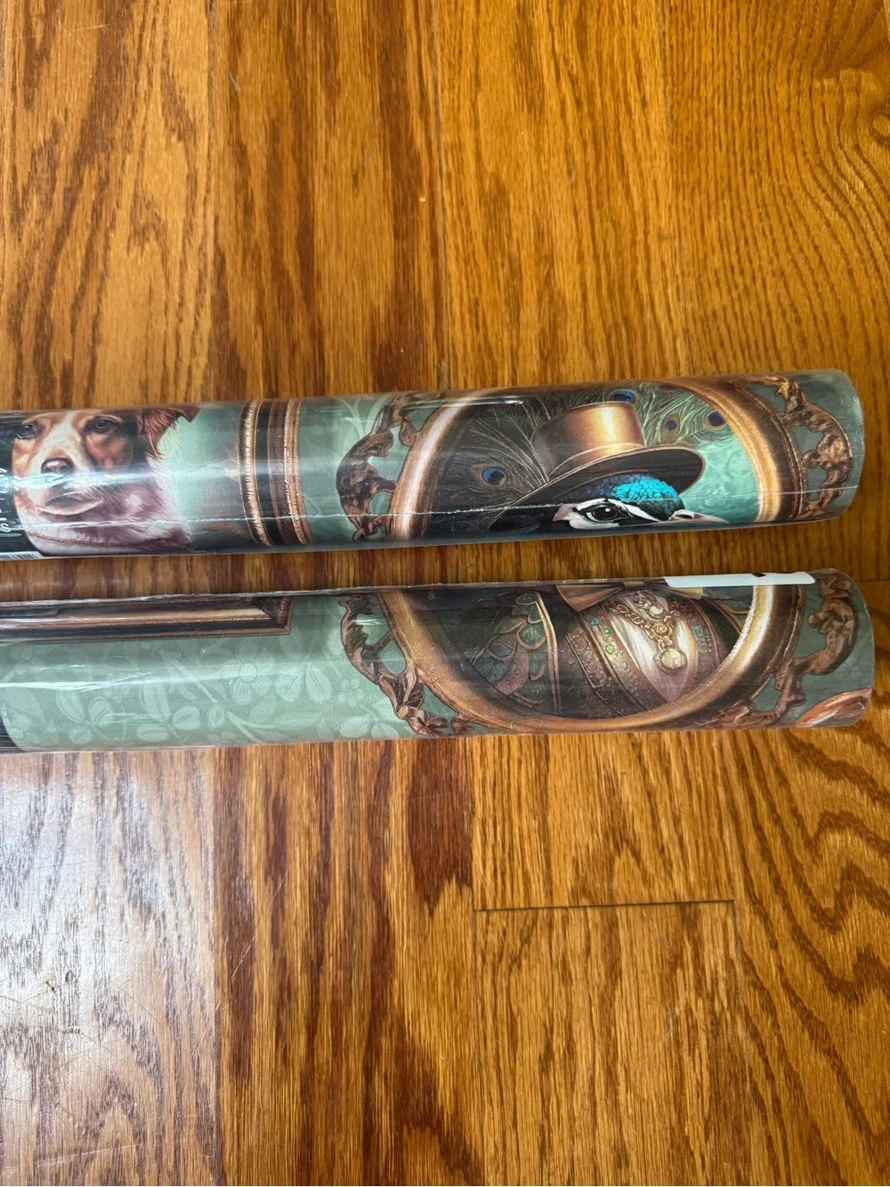2 rolls Holden Wallpaper- Regal Beasts Sage Green Background, 56 sq ft, New!